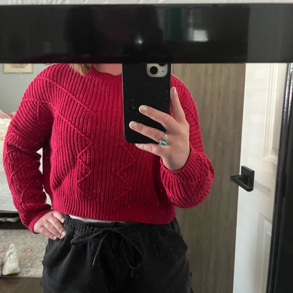 Red Knit Sweater